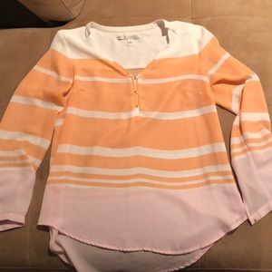 3/4 sleeve sheer dress shirt size M